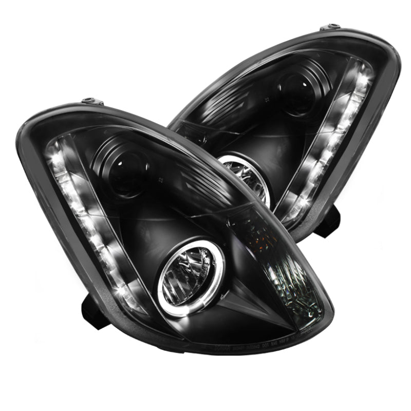 Spyder Infiniti G35 03-04 4DR Projector Halogen - LED Halo DRL Blk High H4 PRO-YD-IG35034D-DRL-BK 5031747