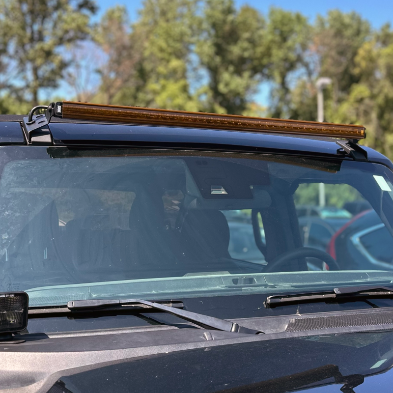 Borne Off-Road Light Bar Cover Single Row 20in Amber BNLT-COV-SS20YL