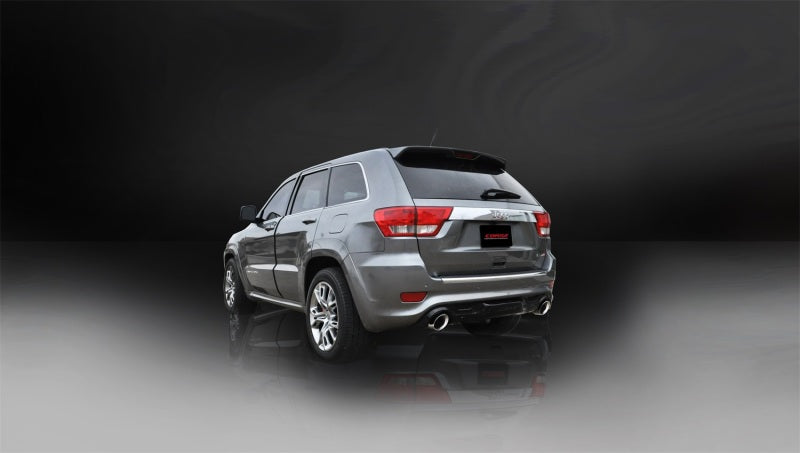 Corsa Performance 12-14 Jeep Grand Cherokee 6.4L V8 Polished Sport Cat-Back Exhaust