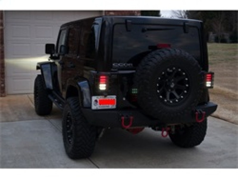 Spyder Jeep Wrangler 07-15 LED Tail Lights Black ALT-YD-JWA07-LED-BK 5070395