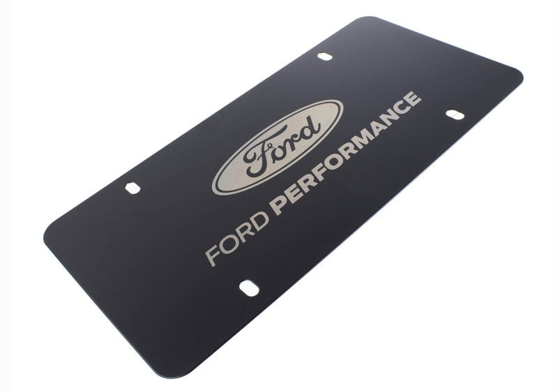 Ford Racing Black Stainless Steel Marque Plate M-1828-LB