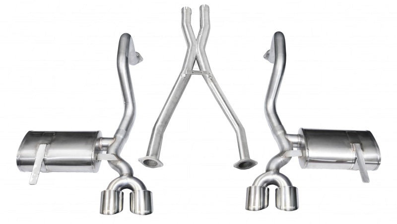 Corsa Performance 97-04 Chevrolet Corvette C5 Z06 5.7L V8 Polished Xtreme Cat-Back + XO