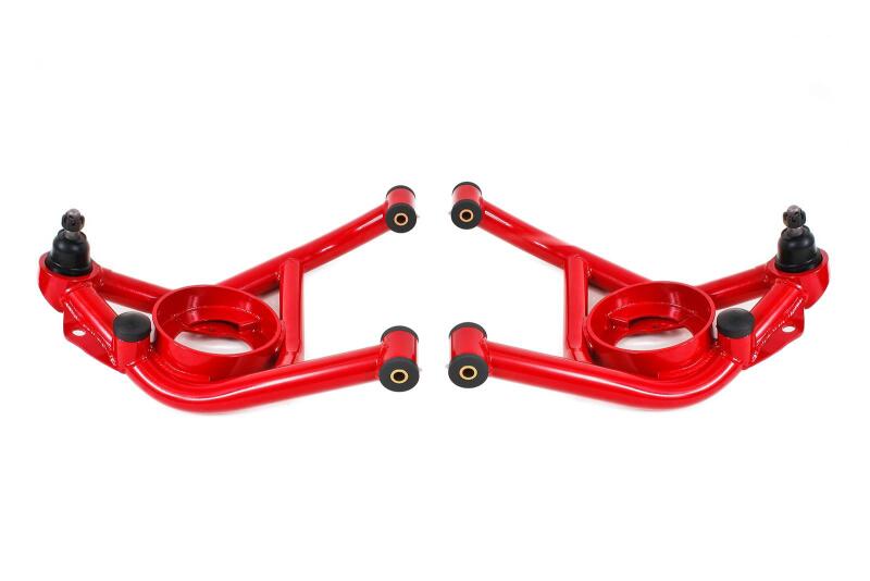 BMR Suspension BMR 70-81 Chevrolet Camaro A-Arms Lower Delrin Bushings Std Ball Joint - Red AAL321R