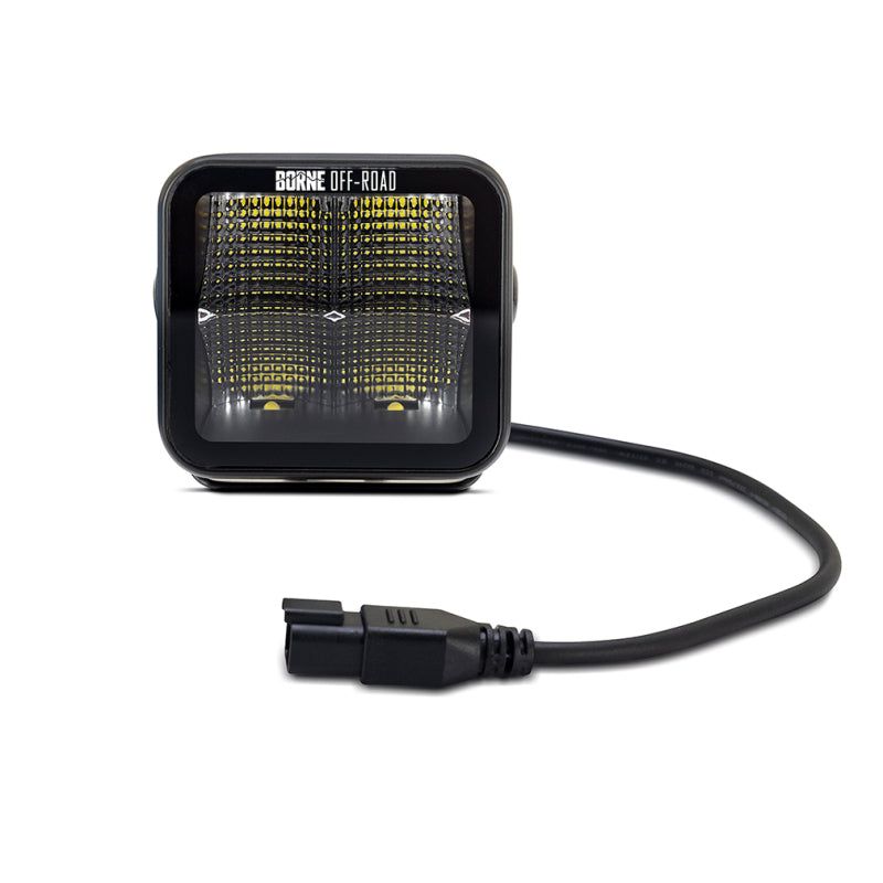 Borne Off-Road Light Pods (Kit of 2) 3x3 Flood BNLT-LP33-2F