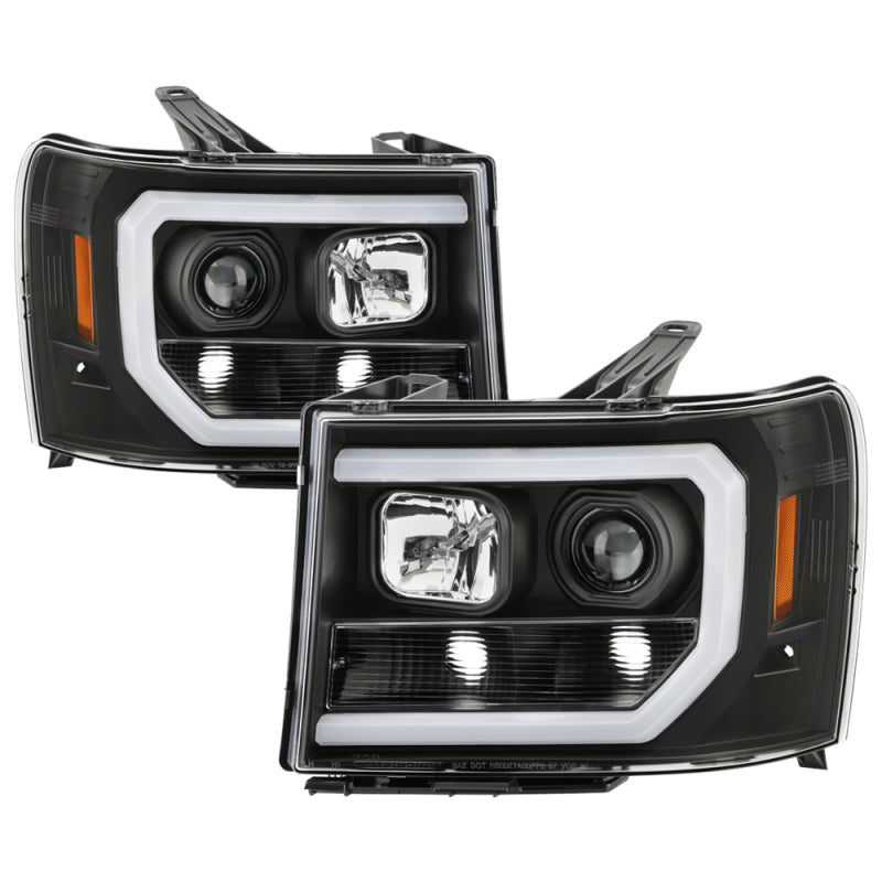 Spyder GMC Sierra 1500/2500/3500 07-13 Denali 08-13 LED Headlights Blk PRO-YD-GS07V2PL-BK 5087522