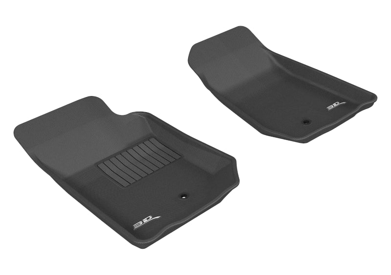 3D MAXpider 2007-2013 Jeep Wrangler JK 2-Door/Unlimited Kagu 1st Row Floormat - Black L1JP00311509