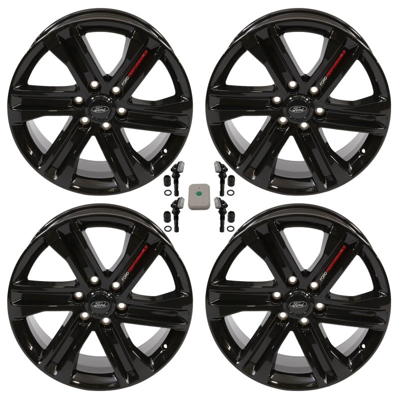 Ford Racing 2024 F-150 20x8.5in Gloss Black Wheel Kit M-1007K-S2085F15BA