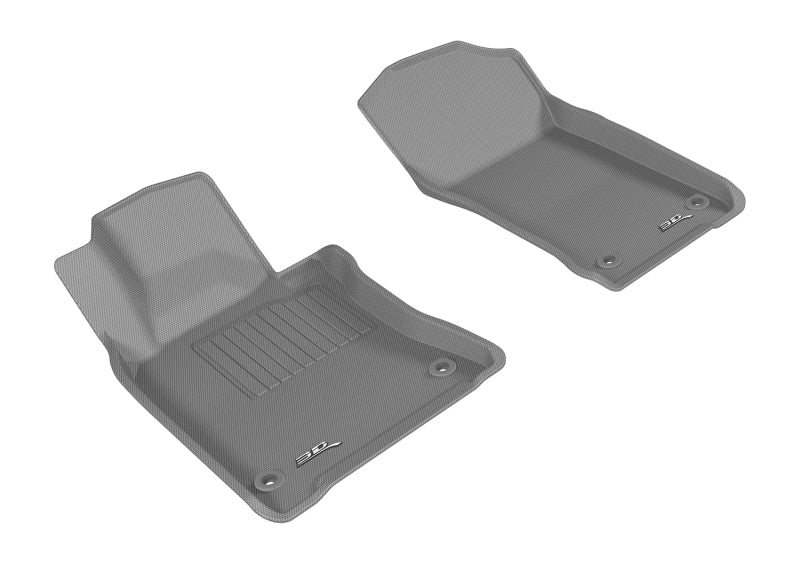 3D MAXpider 2017-2019 Infiniti Q60 Kagu 1st Row Floormat - Gray L1IN02711501