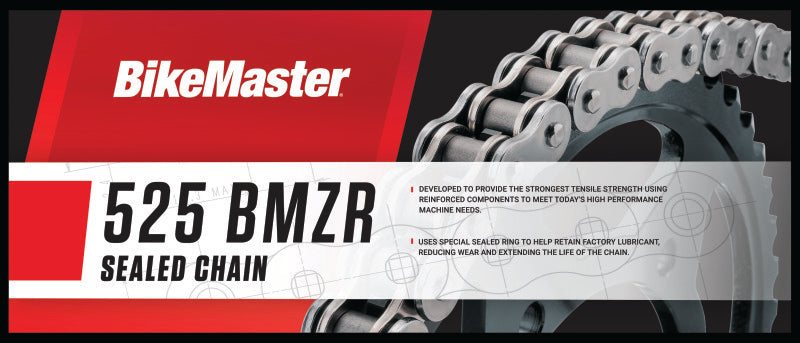 BikeMaster 525x120 BMZR Z-Ring Chain - Chrome/Chrome 197414