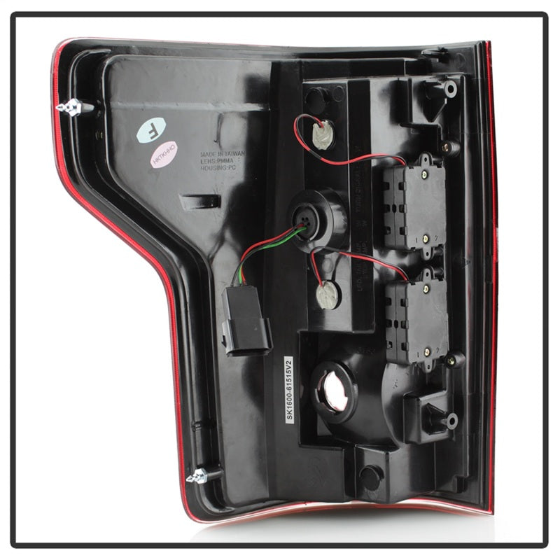 Spyder Ford F150 2015-2017 Light Bar LED Tail Lights - Red Clear ALT-YD-FF15015-LBLED-RC 5083692