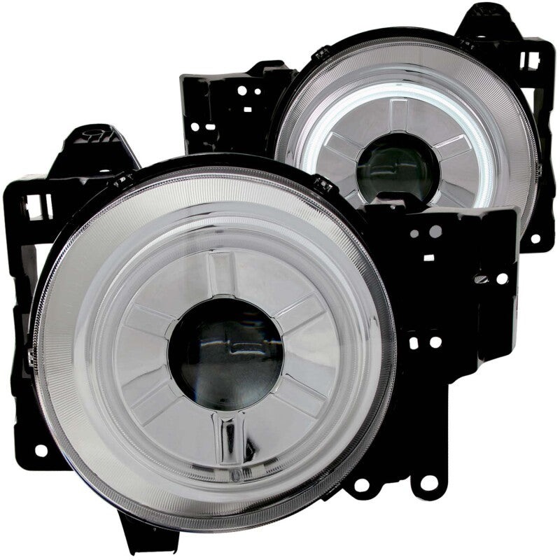 Anzo 2007-2013 Toyota Fj Cruiser Projector Headlights w/ Halo Chrome