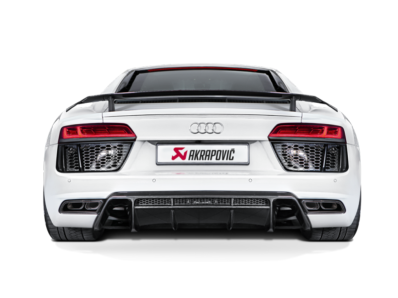 Akrapovic 16-17 Audi R8 5.2 FSI Coupe/Spyder Slip-On Line (Titanium) w/ Carbon Titanium Tips S-AUR8SO3-T