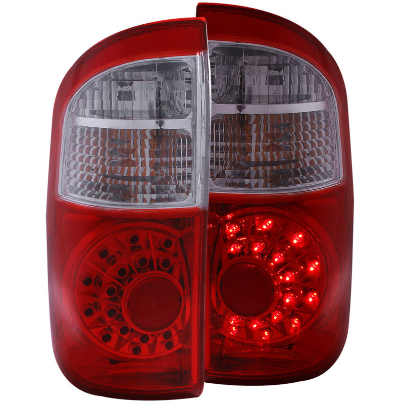 Anzo 2004-2006 Toyota Tundra LED Tail lights Red/Clear