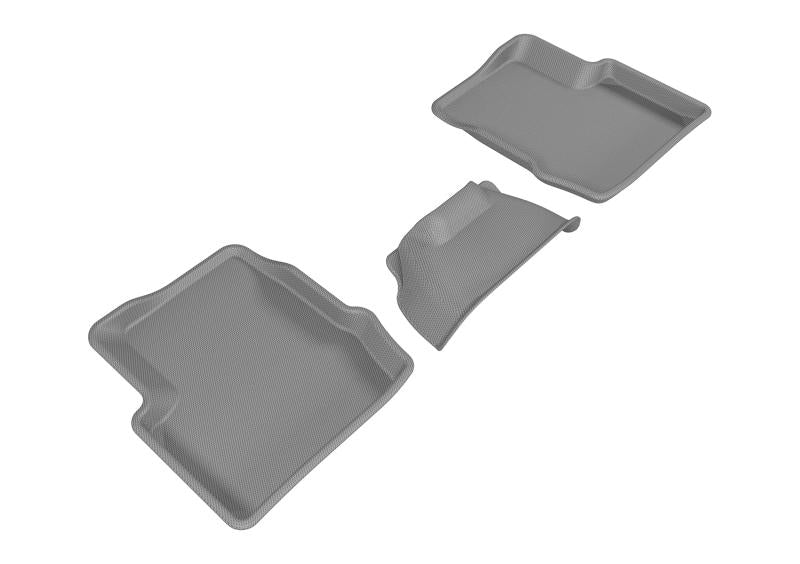 3D MAXpider 2015-2019 Fiat 500X Kagu 2nd Row Floormats - Gray L1FA00521501