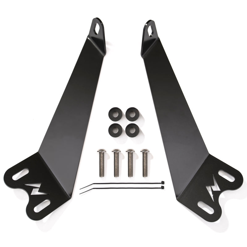 ANZO 2007-2015 Jeep Wrangler 12in inch LED Bar Hood Mounting Brackets 851049