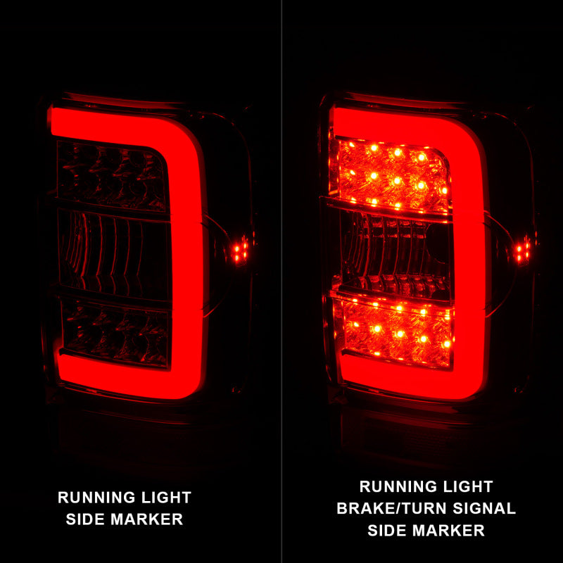 ANZO 2001-2011 Ford  Ranger LED Tail Lights w/ Light Bar Chrome Housing Clear Lens 311392