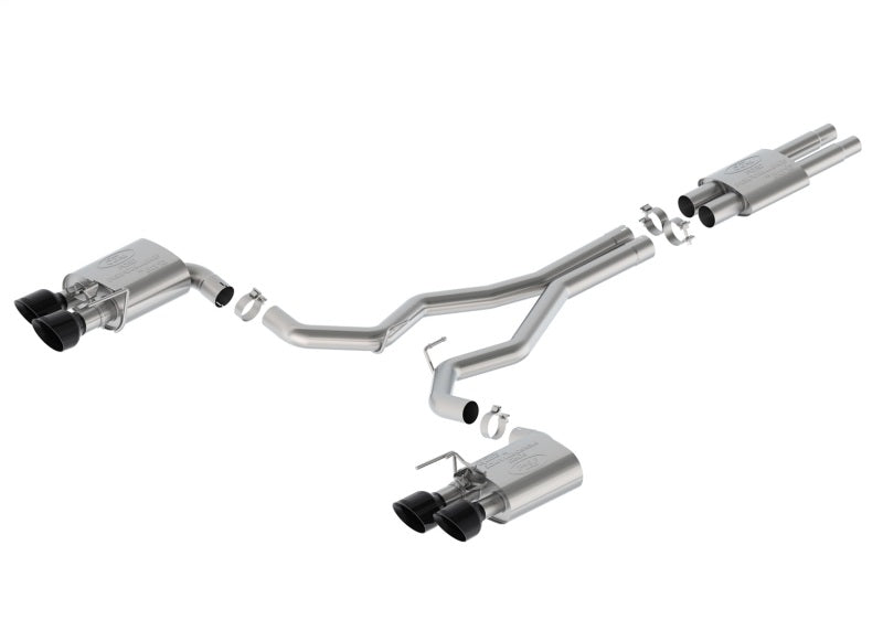Ford Racing 2024 Mustang Dark Horse 5.0L Cat-Back Sport Active Exhaust - Black Tip M-5200-DHS