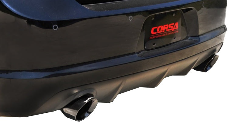 Corsa Performance 12-13 Dodge Charger SRT-8 6.4L V8 Black Xtreme Cat-Back Exhaust