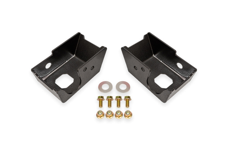 BMR Suspension BMR 21-24 Ford Bronco Rear Shock Mount Skid Plates - Black Hammertone SG1860H
