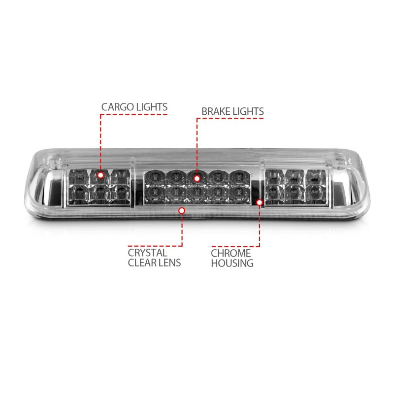 Anzo 2004-2008 Ford F-150 LED 3rd Brake Light Chrome B - Series