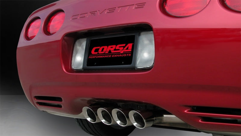 Corsa Performance 97-04 Chevrolet Corvette C5 Z06 5.7L V8 Polished Sport Axle-Back Exhau