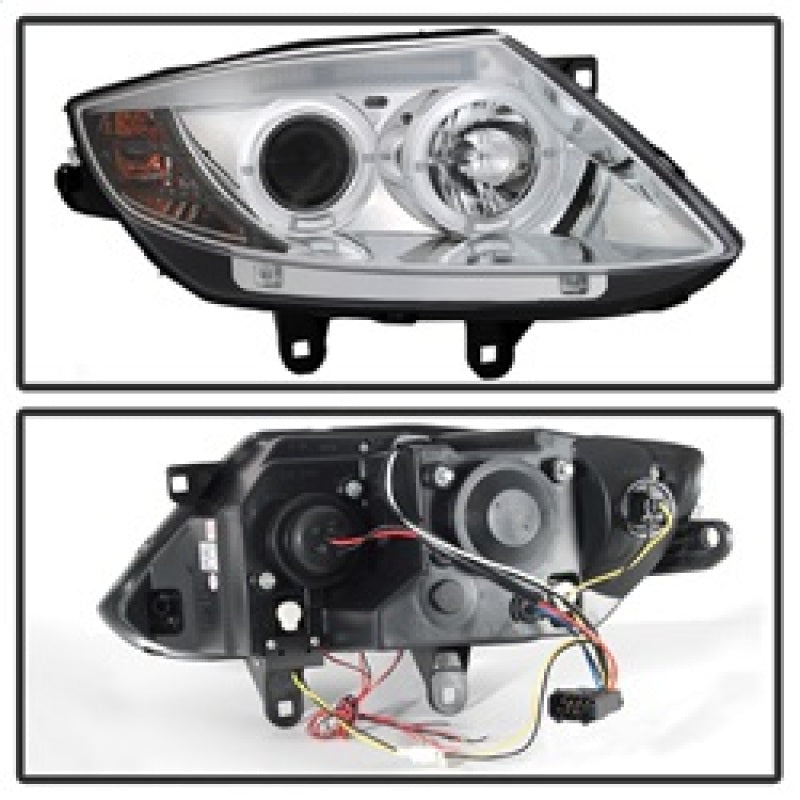 Spyder BMW Z4 03-08 Projector Headlights Halogen Model Only - LED Halo Chrome PRO-YD-BMWZ403-HL-C 5029089