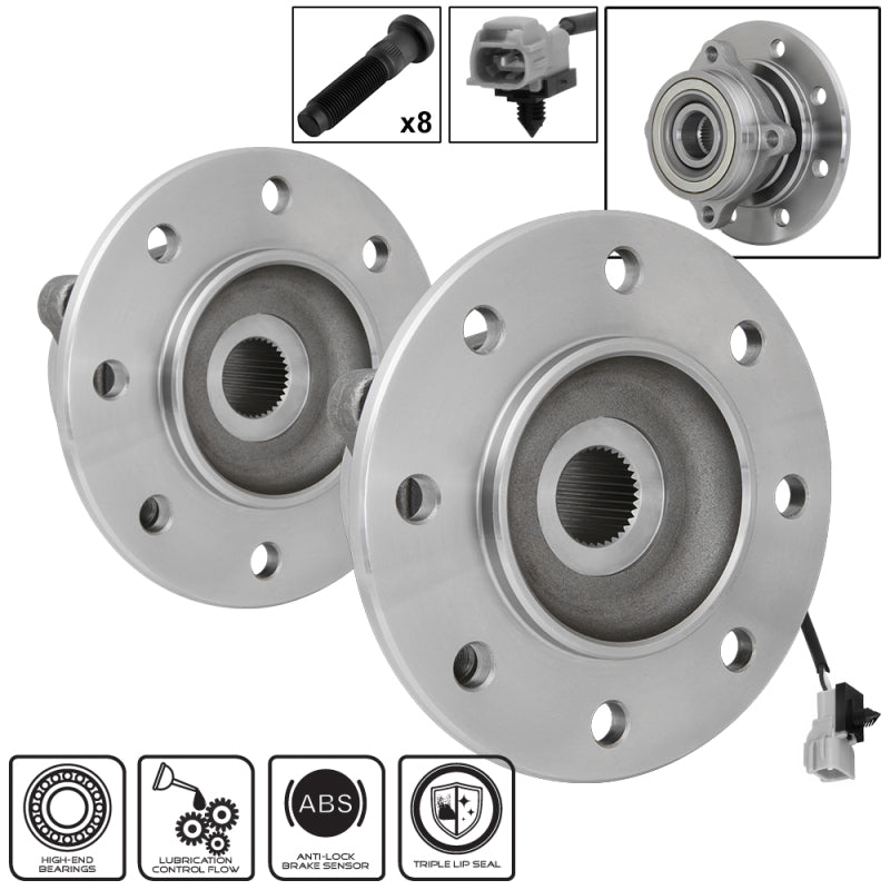SPYDER xTune Wheel Bearing and Hub ABS Dodge Ram 3500 98-99 - Front Left and Right BH-515068-69 9939402