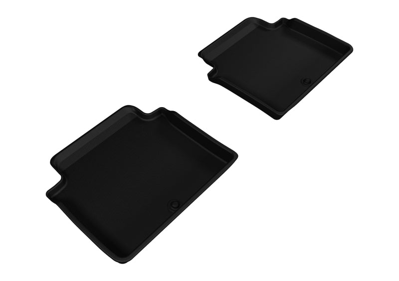 3D MAXpider 2015-2020 Genesis/Hyundai G80/Genesis Sedan Kagu 2nd Row Floormats - Black L1HY05021509