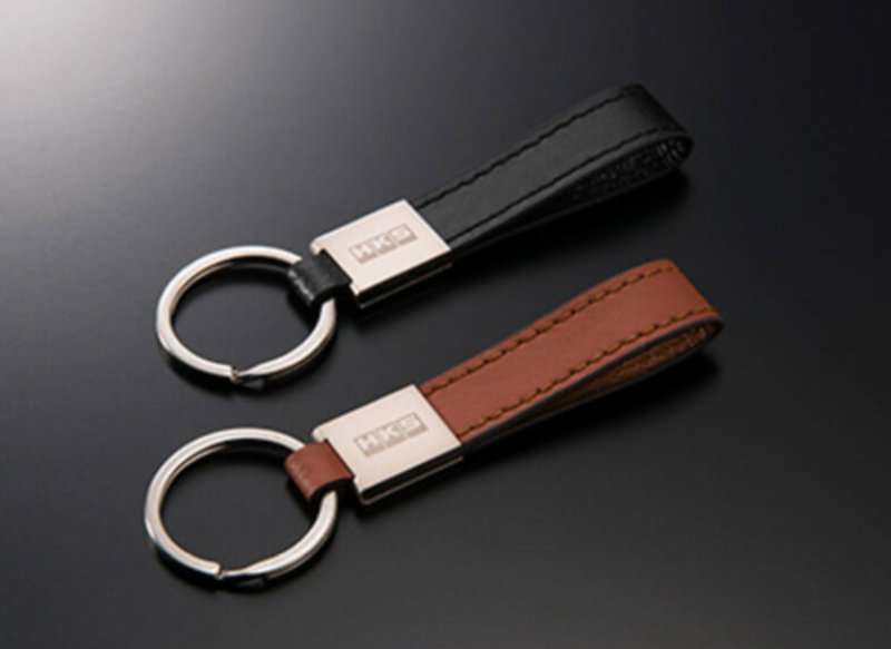HKS Leather Keyring Camel
