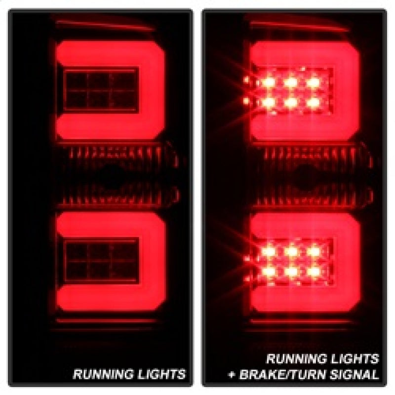 Spyder Chevy Silverado 2016-2017 Light Bar LED Tail Lights - Red Clear ALT-YD-CS16-LED-RC 5083753