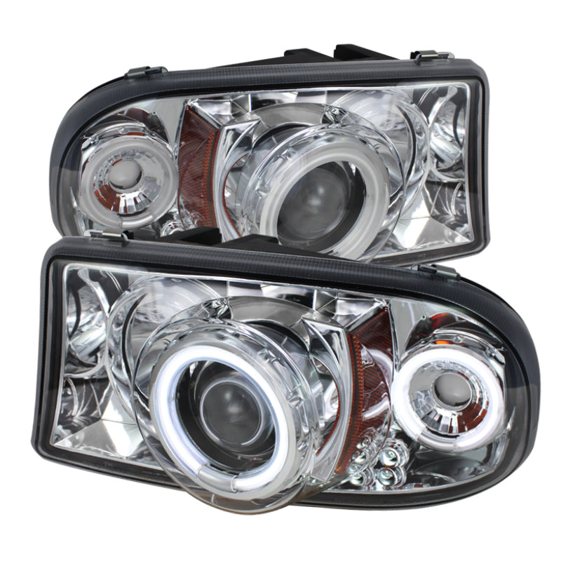 Spyder Dodge Dakota 97-04/Durango 98-03 1PC Projector Headlights LED Halo LED Chrm PRO-YD-DDAK97-C 5009791