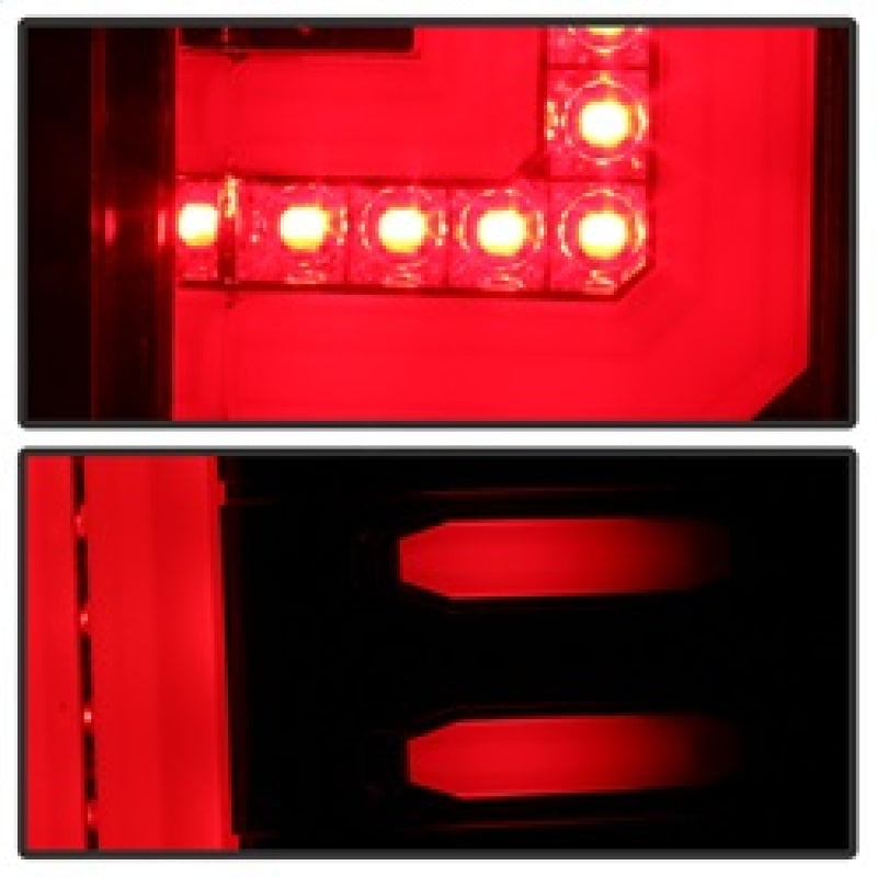 Spyder GMC Sierra 2016-2017 Light Bar LED Tail Lights - Red Clear ALT-YD-GS16-LED-RC 5083807