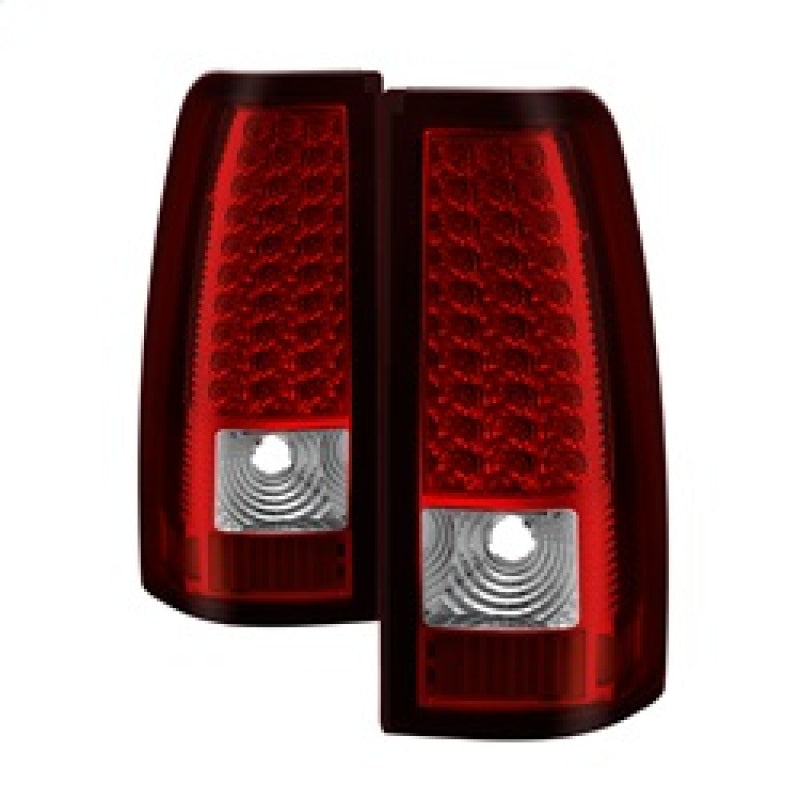 SPYDER Xtune Chevy Silverado 1500/2500/3500 03-06 LED Tail Lights Red Clear ALT-ON-CS03-LED-RC 5008787
