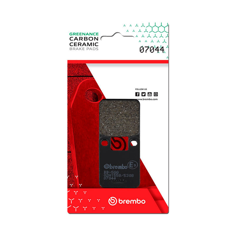 Brembo OE Suzuki A/Suzuki Ay/Suzuki Ux/Yamaha Dt/Yamaha Tzr Carbon Ceramic Brake Pad - Rear 07044