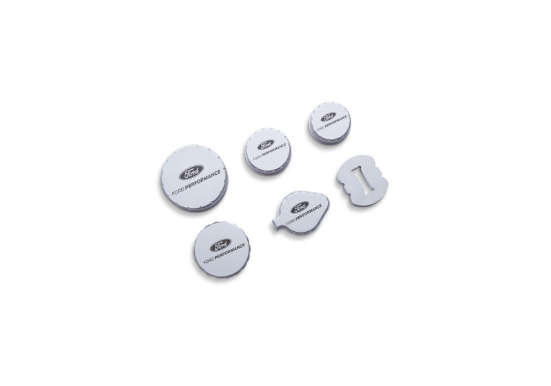 Ford Racing 15-19 Mustang 2.3L/5.0L/5.2L Aluminum Machined Engine Cap Covers M-6766-M50A