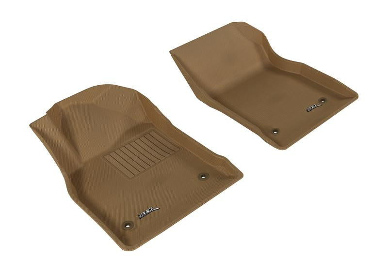 3D MAXpider 2011-2015 Chevrolet Cruze/Cruze Limited Kagu 1st Row Floormat - Tan L1CH04411502