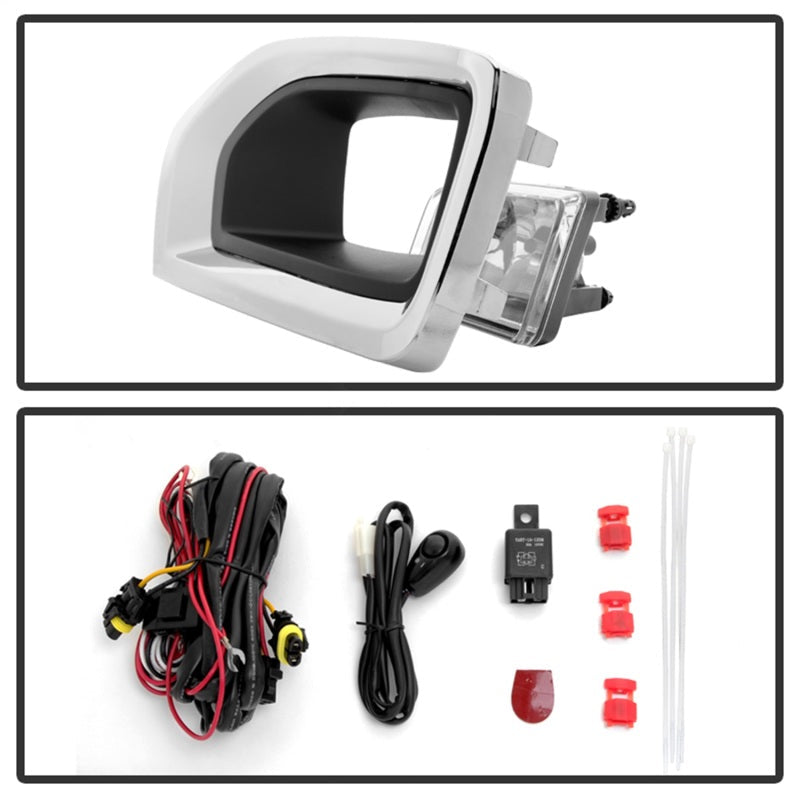 Spyder GMC Yukon/Yukon XL 2015-2017 OEM Fog Lights W/Cover and Switch Clear FL-GYD15-C 9031571