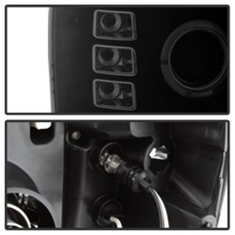 Spyder GMC Sierra 1500/2500 07-13 Projector Headlights LED Halo- LED Blk Smke PRO-YD-GS07-HL-BSM 5078506