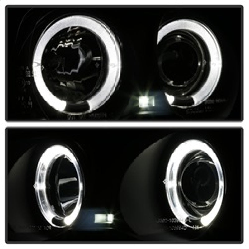 Spyder 99-01 BMW E46 3 Series 4DR Projector Headlights 1PC LED Halo (PRO-YD-BMWE46-4D-HL-AM-BSM) 5084804