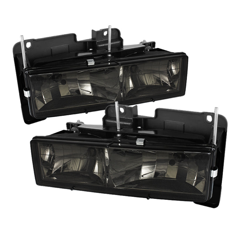 SPYDER Xtune Chevy Suburban 88-98 Crystal Headlights Smoke HD-JH-CCK88-SM 5069450