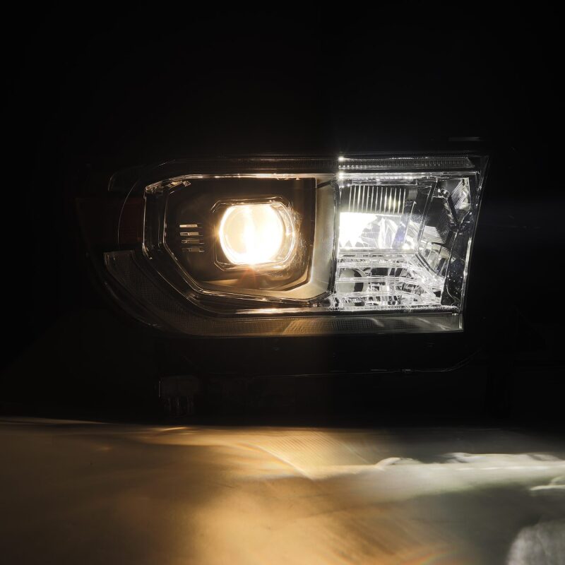 AlphaRex 22-23 Toyota Tundra NOVA-Series Headlights Black w/Amber DRL - Req 810029 OR 810030 880872 *Discontinued