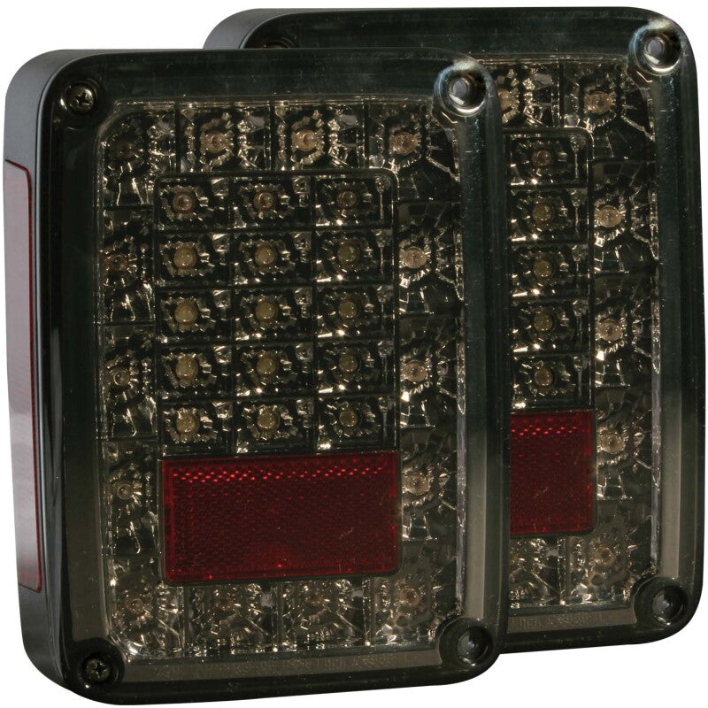 Anzo 2007-2015 Jeep Wrangler LED Taillights Smoke