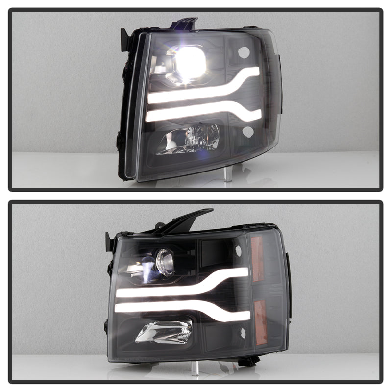 Spyder Chevy Silverado 1500 07-13/2500HD/3500HD 07-14 LED Black PRO-YD-CS07V3PL-BK 5087614