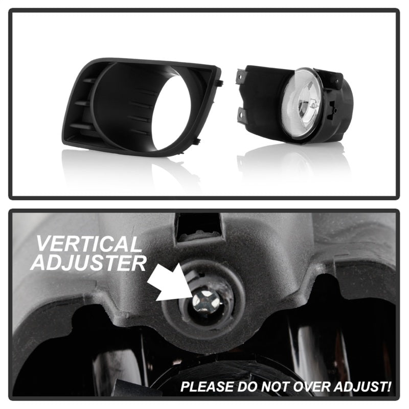 Spyder Toyota Sequoia 08-16 OEM Style Fog Lights w/OEM Fit Switch - Fog Bulbs-4145(Included) - Clear 5087133