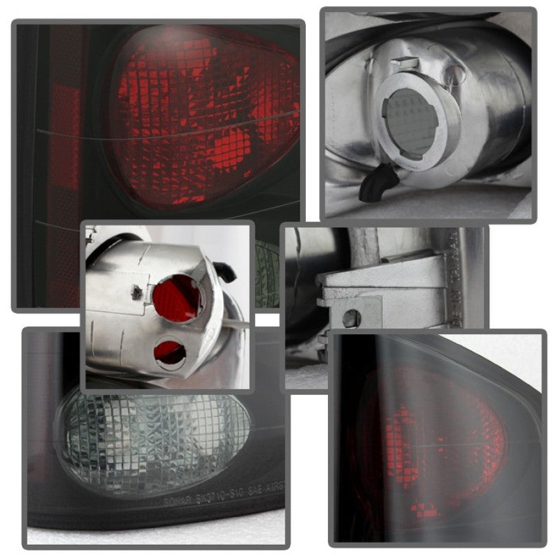 Spyder Chevy S10 94-04/Isuzu Hombre 96-00 Euro Tail Lights Blk Smke ALT-YD-CS1094-BSM 5078049