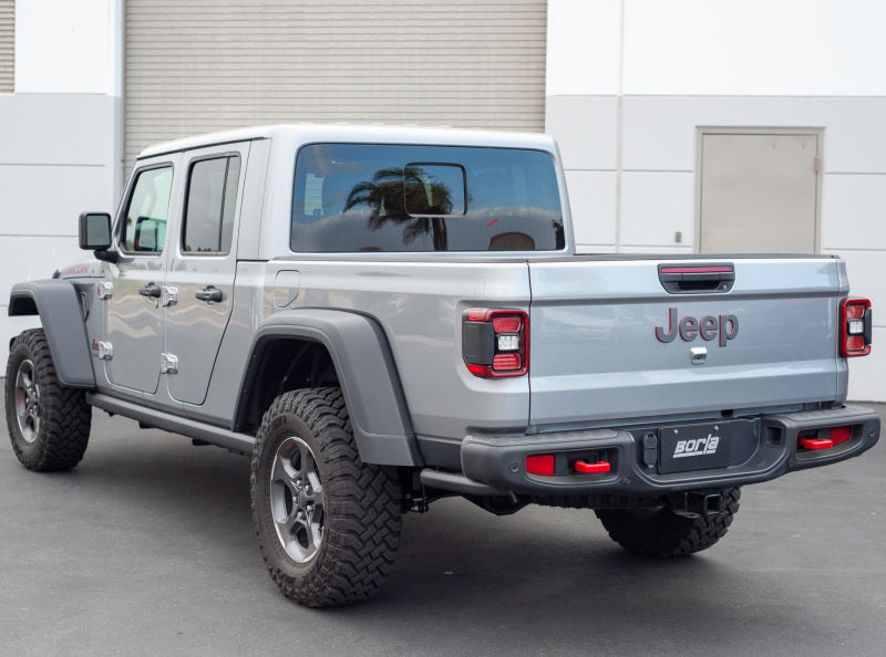 Borla 2020 Jeep Gladiator JT 3.6L V6 AWD 2.75in Touring Climber Black Turndown Tip & Over-Axle 140808CB