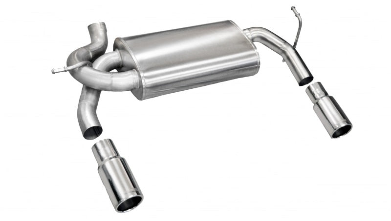 Corsa Performance Jeep 07-11 Wrangler 3.8L/12-14 Wrangler 3.6L Polished Sport Axle-Back