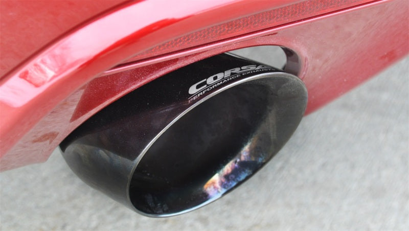 Corsa Performance 2015 Ford Mustang GT 5.0 3" Axle Back Exhaust, Black Dual 4.5
