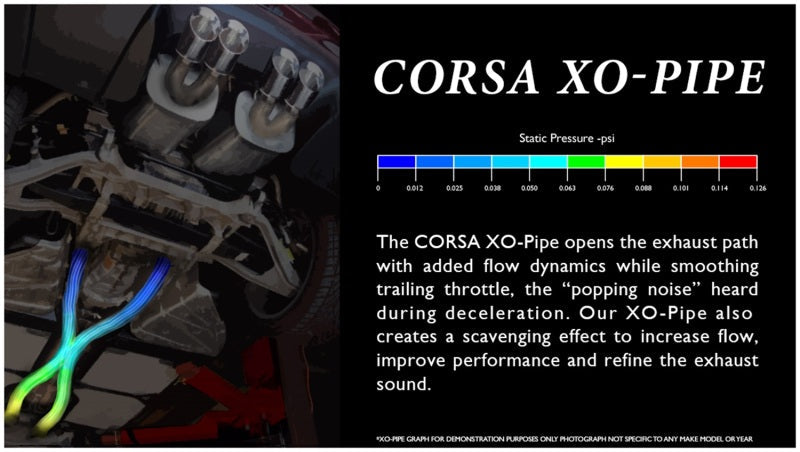 Corsa Performance Corsa 11-14 Ford Mustang GT 5.0L V8 2.75in XO-Pipe w/ Cat