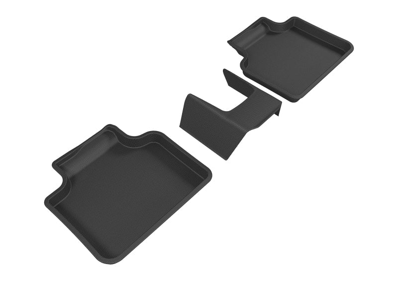 3D MAXpider 2016-2020 BMW X1/X2 F48/F39 Kagu 2nd Row Floormats - Black L1BM07321509